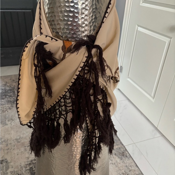 Authentic vintage dressing, BOHEMIAN  style Pashmina  Shawl wrap embroidered - Picture 15 of 17